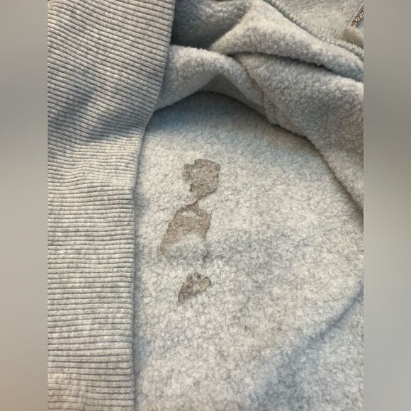 Express Rhinestone Embellished V-Neck Sweatshirt w/ Puff Sleeves - Picture 6 of 9